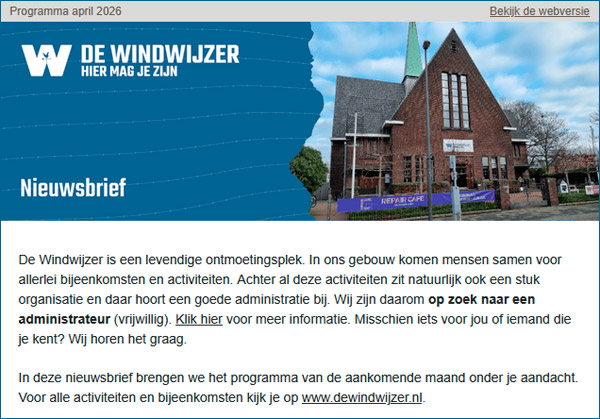 Nieuwsbrief maart 2026